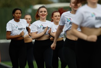 Newcastle College Dancers Performing At Newcastle Falcons