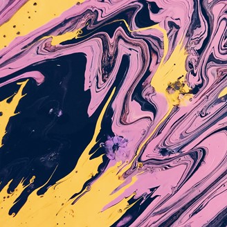 Pink Black And Yellow Abstract Painting 2911521