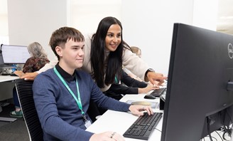 Business Apprentices with employer