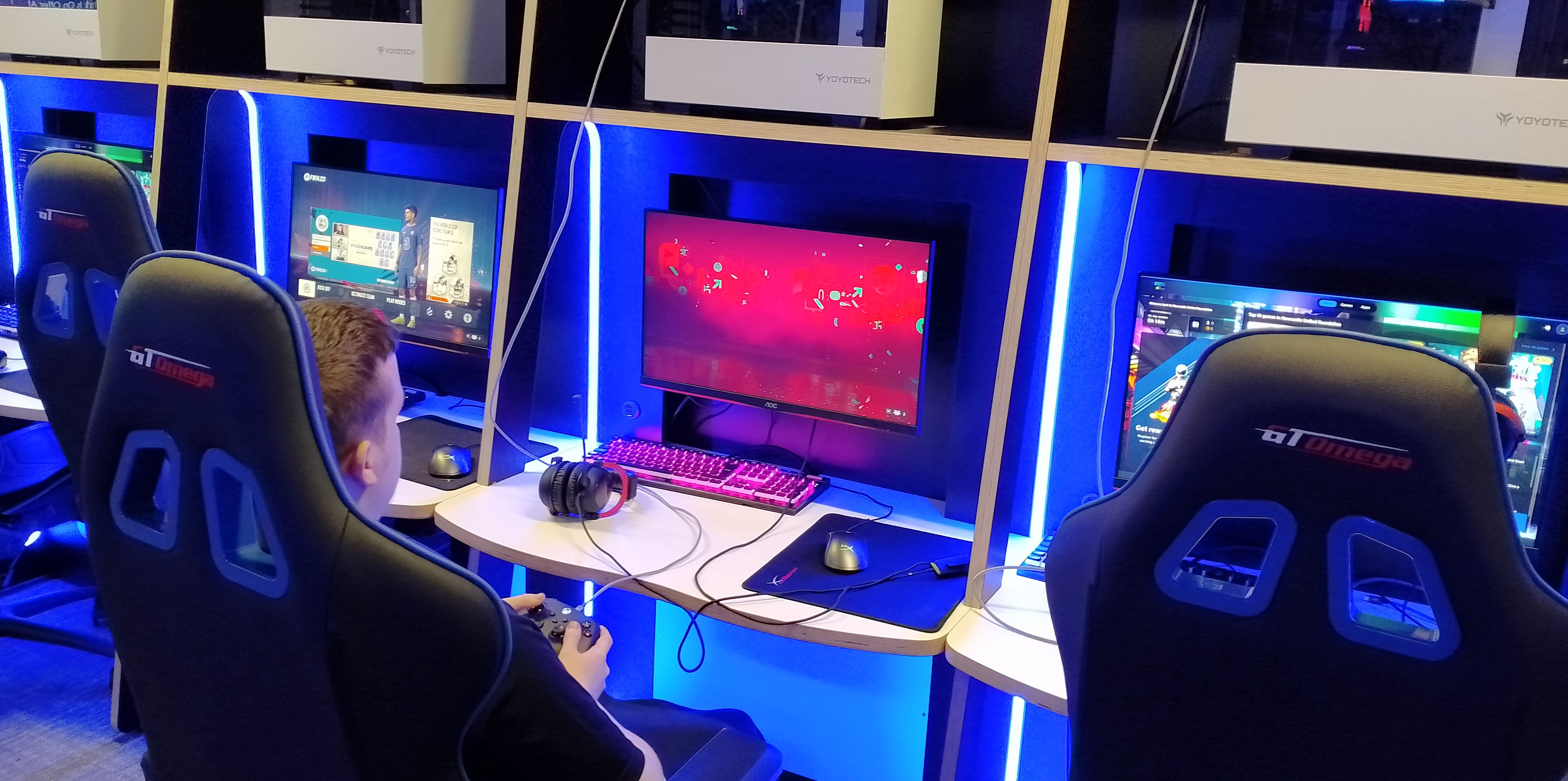 Lewis In The Esports Suite