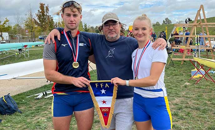 Erine Clegg French Rowing Champion