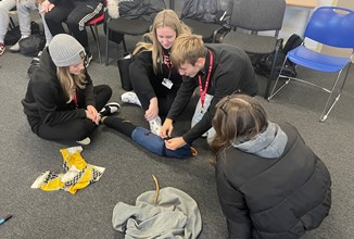 Students Practising Tourniquets 2
