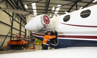 Wide Shot Student Working On Plane